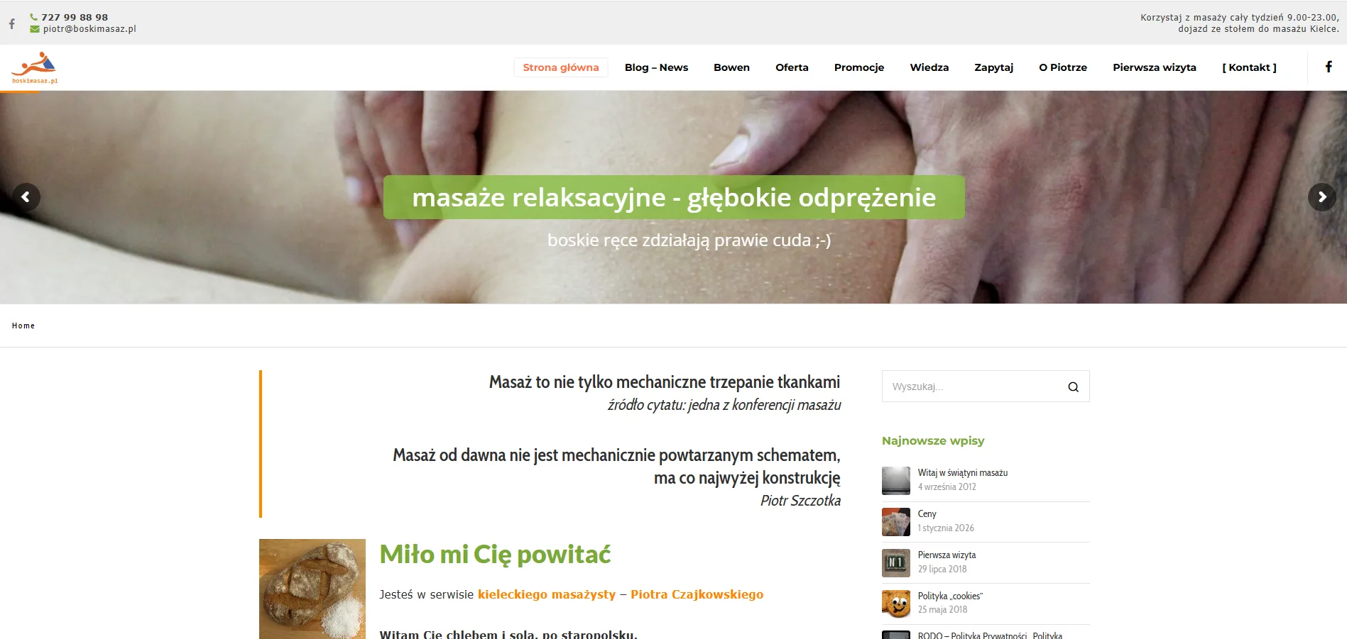 Najlepszy masażysta w Kielcach — grafika 2026