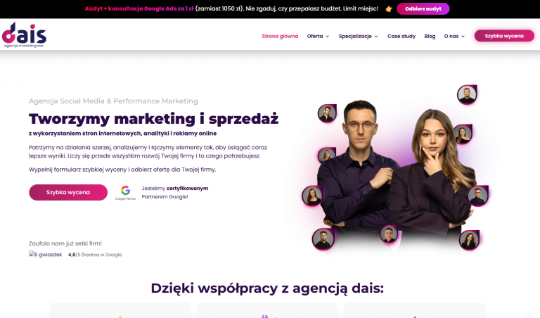 dais.pl — performance marketing i social media w jednym zespole